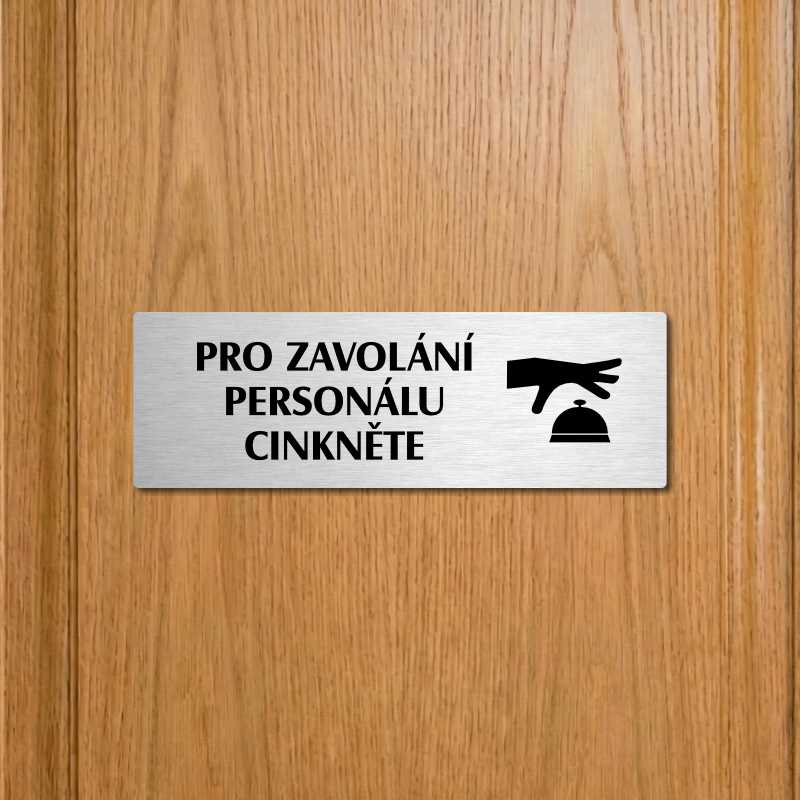 Volání personálu, 240x79mm, zlatá popiska 